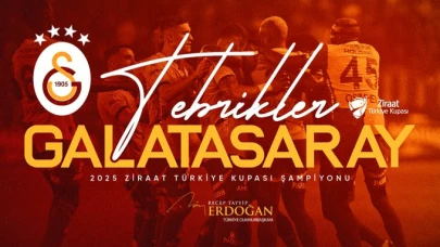 Cumhurbaşkanı Erdoğan Galatasaray'ı mesajla tebrik etti