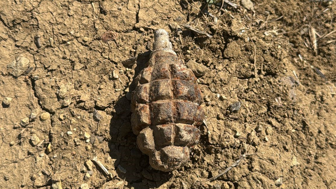Ankara’da asırlık patlamamış el bombası bulundu