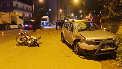 Gümüşhane'de motosiklet sürücüsü kazada hayatını kaybetti