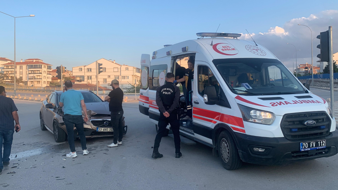Karaman’da otomobil kazası: 1 yaralı