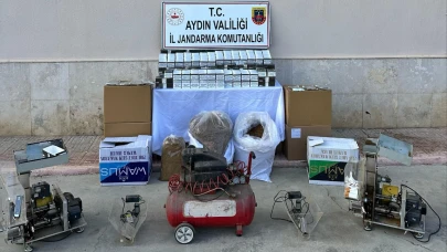 Jandarmadan kaçak tütün baskını: 2 gözaltı