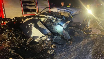 Tokat’ta hurdaya dönen otomobilin sürücüsü hayatını kaybetti