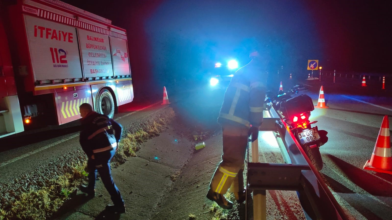 Balıkesir'de motosiklet kazası! 1 ölü
