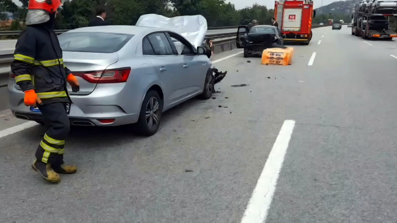 Anadolu Otoyolu’nda zincirleme kaza! 3 yaralı