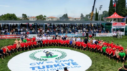 Manavgat'ta yağlı güreş coşkusu yaşanıyor