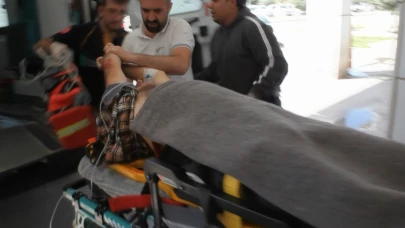 Dede ile torunu fotoğraf çektirirken Melendiz Çayı'na düştü