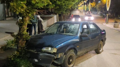 Keşan’da otomobil ağaca çarptı: 1 yaralı