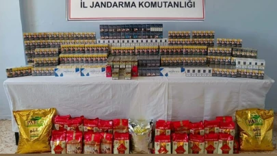Şanlıurfa'da kaçak çay ve sigara ele geçirildi