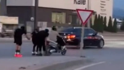 Bursa’da patenli gençlerin tehlikeli yolculuğu!