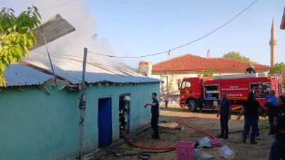 Konya’da tandır evinde yangın!