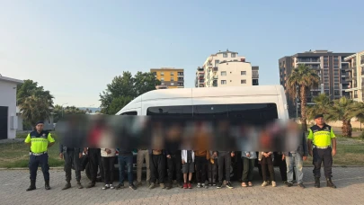 Aydın’da yol kontrol uygulamasında 21 düzensiz göçmen yakalandı
