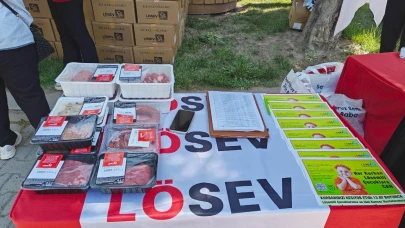 LÖSEV’den 250 aileye et dağıtımı