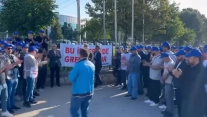 Bursa'da işçiler maaş ve yan haklarda anlaşamayınca fabrikada üretim durdu