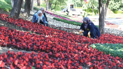 Osmangazi’de 262 bin 500 çiçek toprakla buluştu