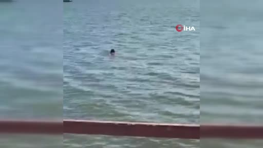 'Kurtuldum' diye bağırıp kendini göle attı