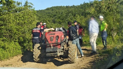 Babasının kullandığı traktörün altında kaldı
