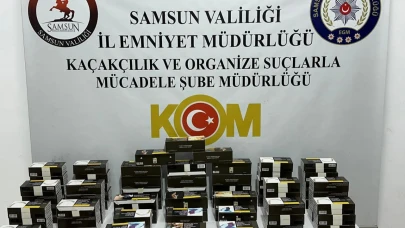 Samsun'da kaçak makaron operasyonu!