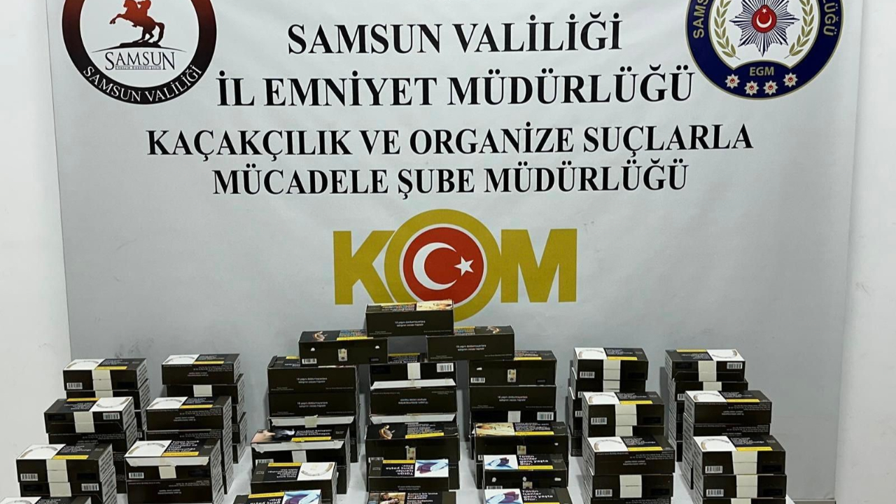 Samsun'da kaçak makaron operasyonu!