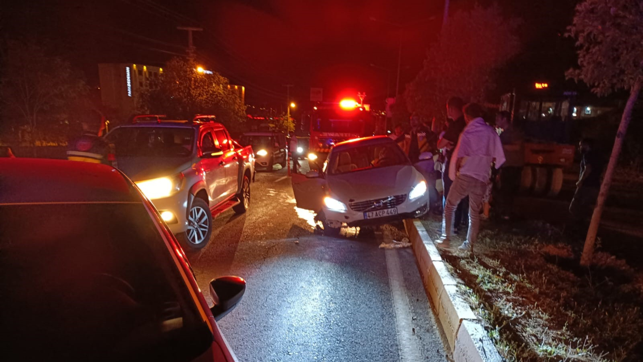 Mardin'de otomobil refüje çıktı, sürücü yaralandı