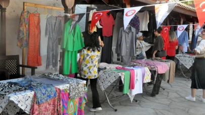 Muğla’da kursiyerlerden el emeği sergisi