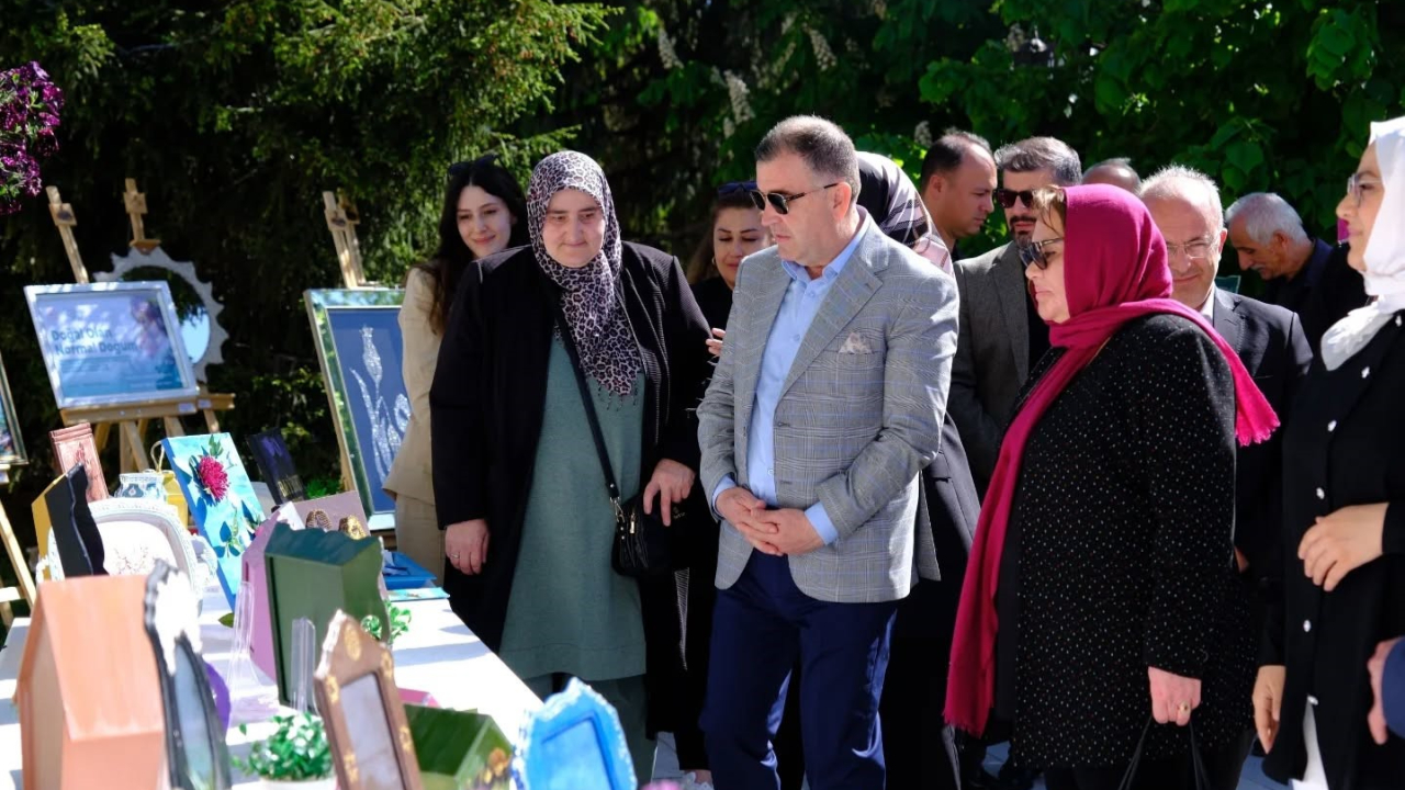Bayburt'ta ‘Şizofreni Günü' dolayısıyla sergi açıldı