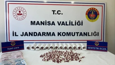 Manisa'da 2 bin 415 adet uyuşturucu hap ele geçirildi