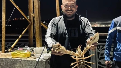 Gemlik Körfezi’nde dev istakoz yakalandı