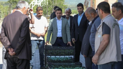 Genç’te üreticilere sebze fidesi dağıtıldı