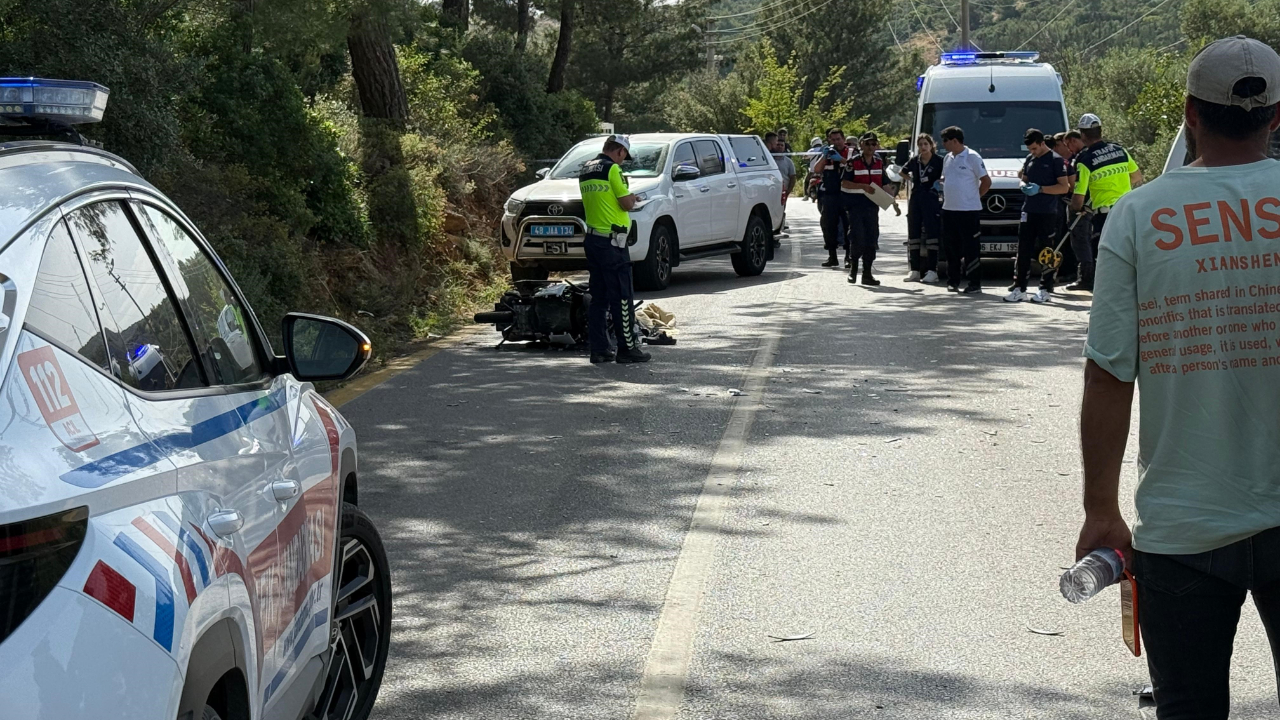 Bodrum'da feci kaza: 1 ölü, 1 yaralı