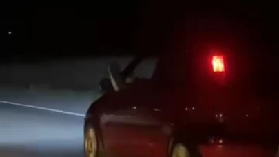 Bir ayağı camda bir ayağı gazda yolculuk kamerada