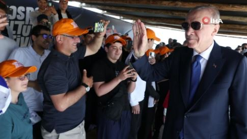 Cumhurbaşkanı Erdoğan 7. Etnospor Kültür Festivali'ni ziyaret etti