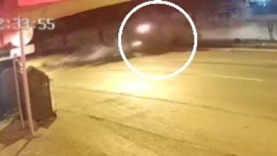 Samsun'da 2 kişinin yaralandığı kaza kamerada