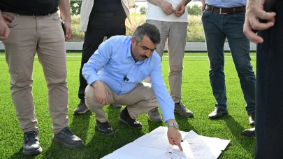 Başkan Yılmaz kurulacak spor salonları için mekan incelemesi yaptı
