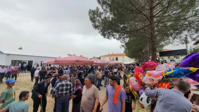 Demirci'de geleneksel yağmur duası ve hayır yemeğine yoğun katılım