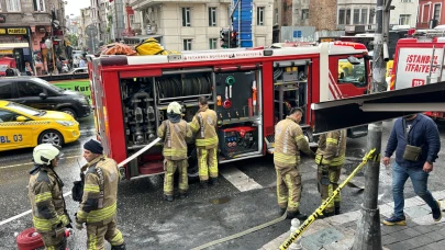 Beyoğlu'da 6 katlı binada yangın paniği!