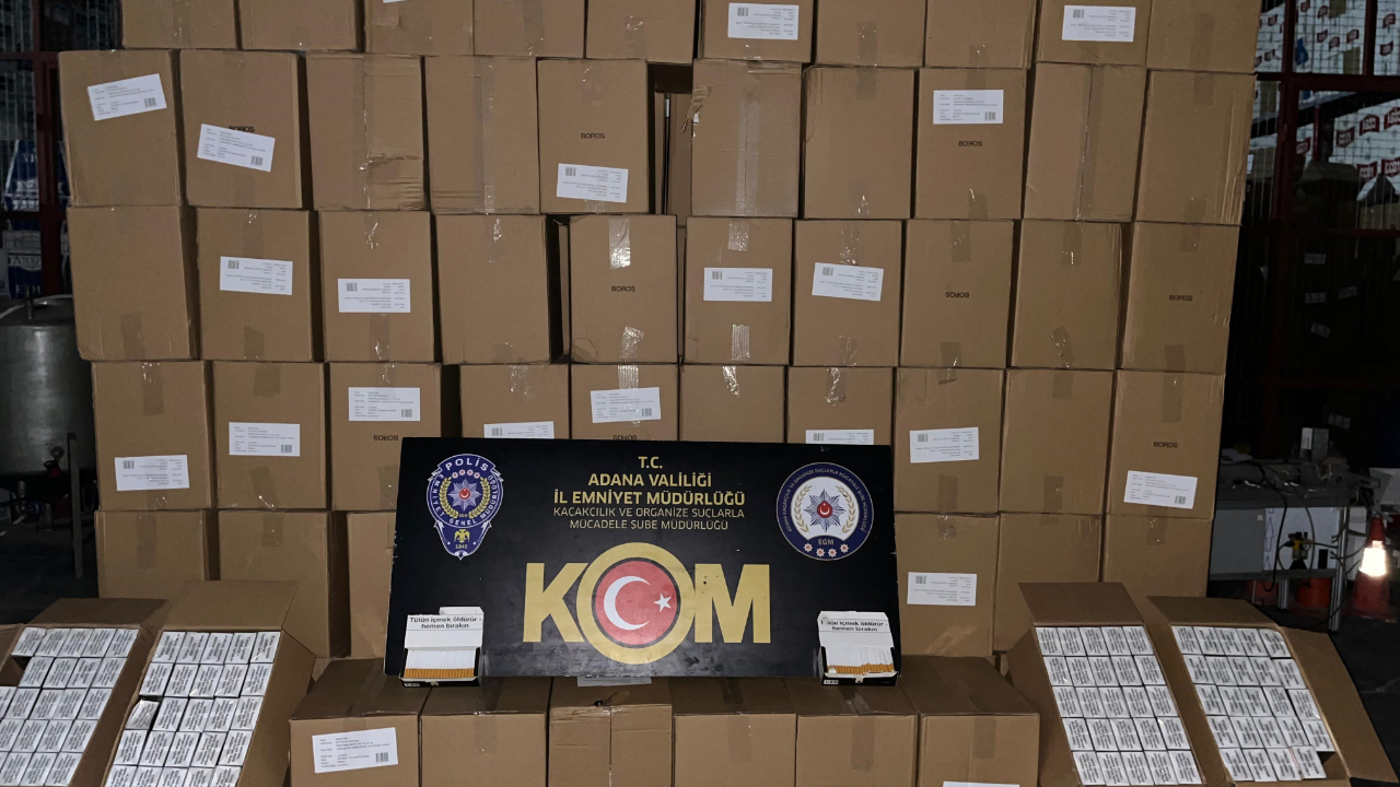 Adana'da 10 milyonluk kaçakçılık operasyonu! 7 gözaltı
