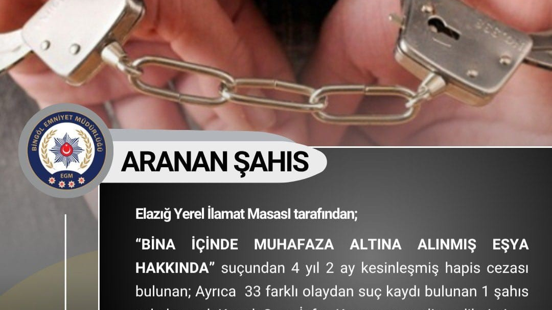 Bingöl’de aranan 3 şüpheli yakalandı