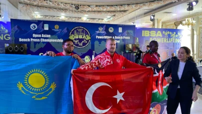 Kazakistan'da madalya yağmuru