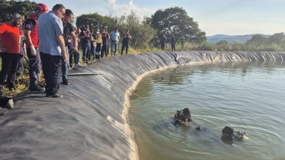 Susurluk'ta sulama göletinde erkek cesedi bulundu