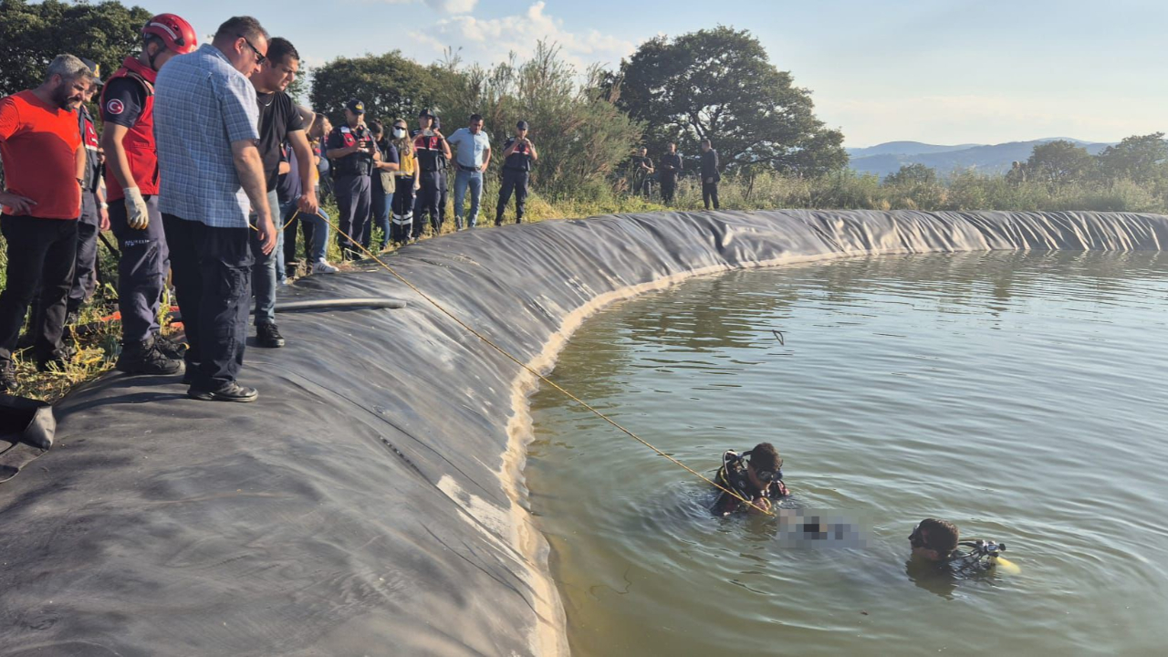 Susurluk'ta sulama göletinde erkek cesedi bulundu