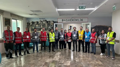 Bayburt Devlet Hastanesinde HAP tatbikatı gerçekleştirildi