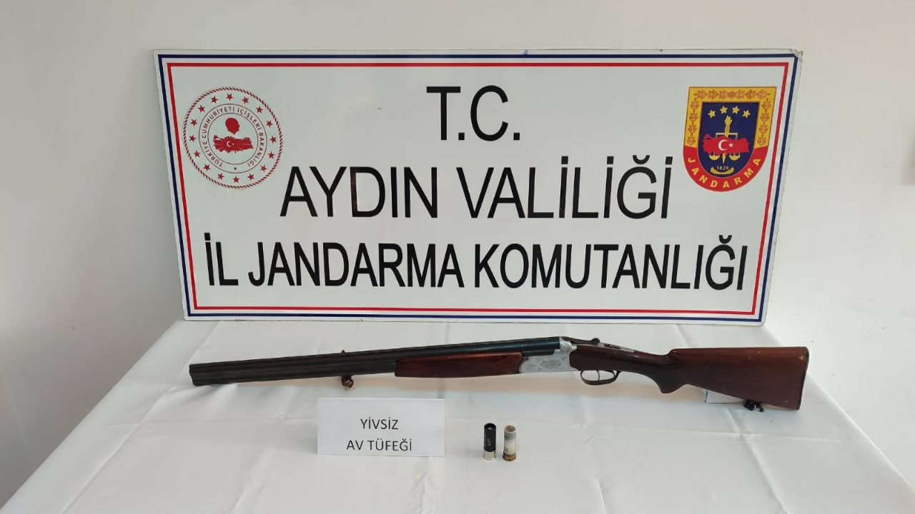 Aydın’da ruhsatsız tüfek ele geçirildi