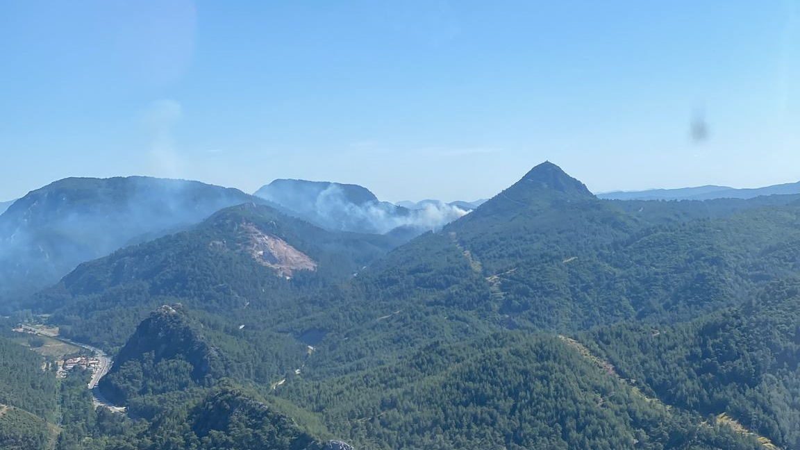 Marmaris’te orman yangını
