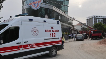 Elazığ’da plazada yangın paniği