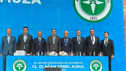 Kayseri Pancar Ekicileri Kooperatifi’nde Akay güven tazeledi