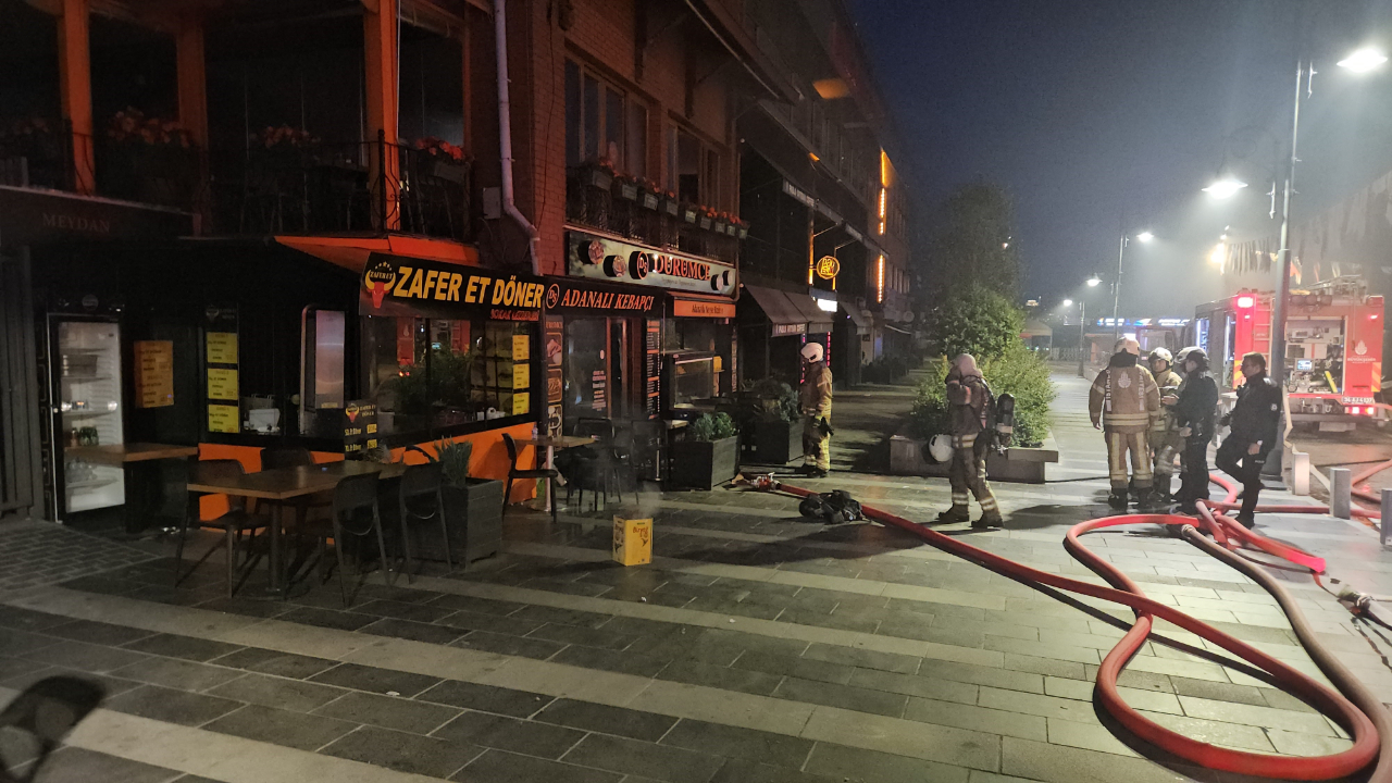 Beşiktaş'ta restoran yangını