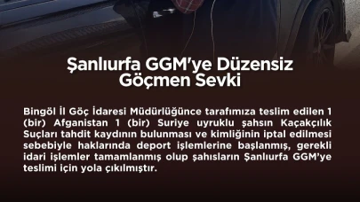 Bingöl’de yabancı uyruklu 2 şahsın sınır dışı edilmesi kararı