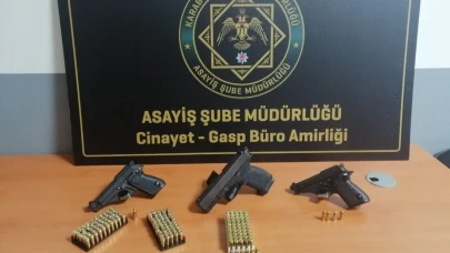 Karabük'te ruhsatsız silah operasyonu: 4 tutuklu