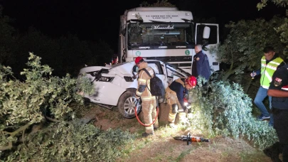 Bursa'da tır ile otomobil çarpıştı! 1 ölü 1 yaralı