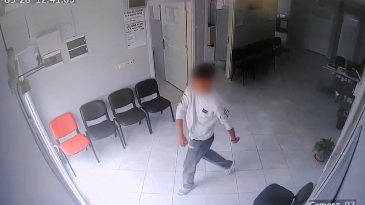 Osmaniye’de aile sağlığı merkezine saldırı kamerada